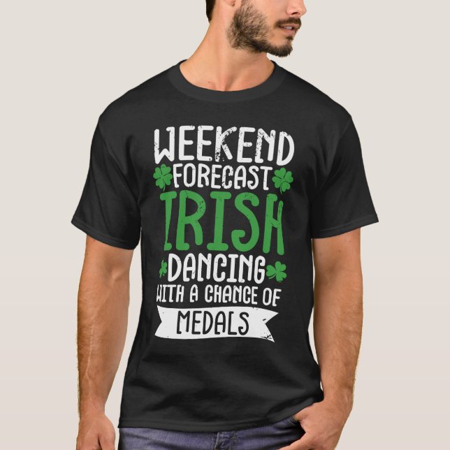 T-shirt Irish Dance St Patricks Day Reel Girl Irish Step D (Devant)