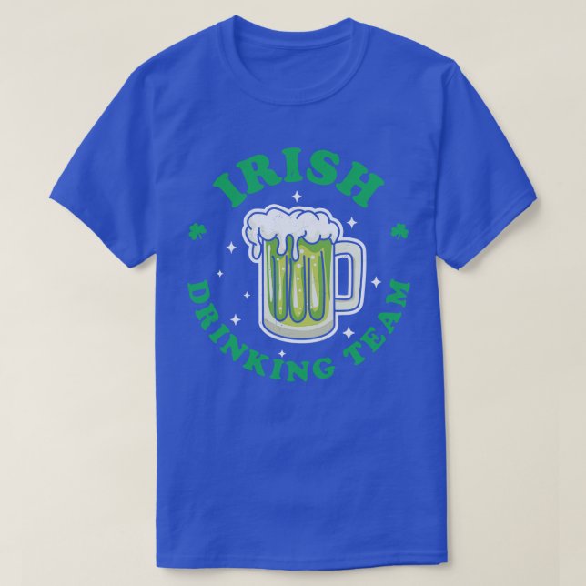 T-shirt Irish Drinking Team Jour de la Saint Patrick Boire (Design devant)