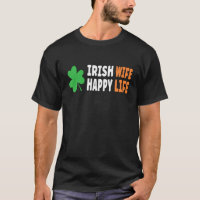 Irish Femme Happy Life Funny Éire Irlande Drapeau