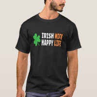 Irish Femme Happy Life Funny Éire Irlande Drapeau