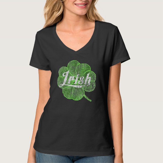 T-shirt Irish Green Clover St. Patrick's Day Irlande (Devant)