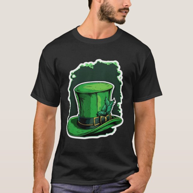 T-shirt Irish Green Top Hat St Patrick's Day St Patrick's (Devant)
