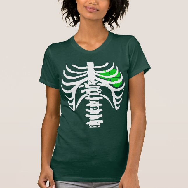 T-shirt Irish Heart X-Ray (Devant)