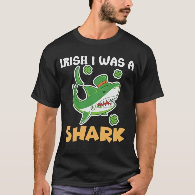 T-shirt Irish I Was a Shark St Patrick (Devant)