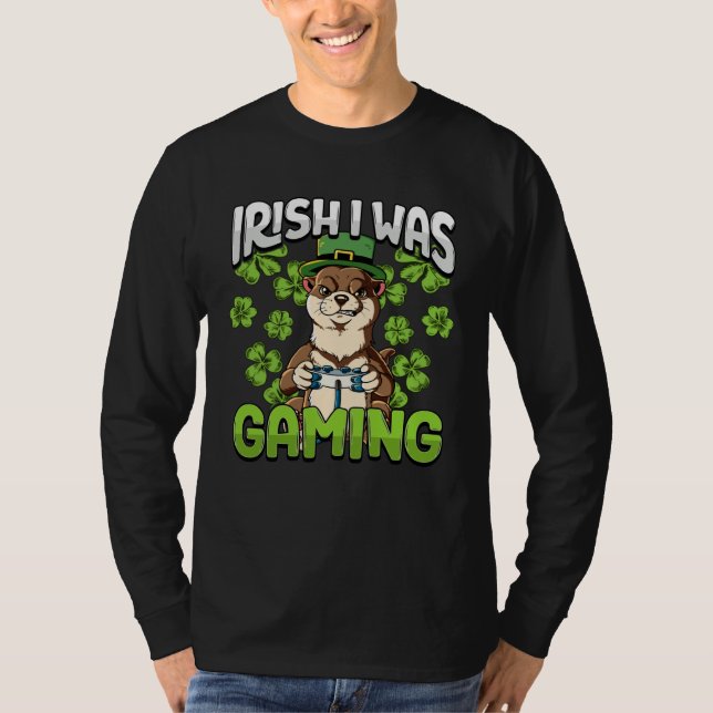 T-shirt Irish I Was Gaming  4 (Devant)