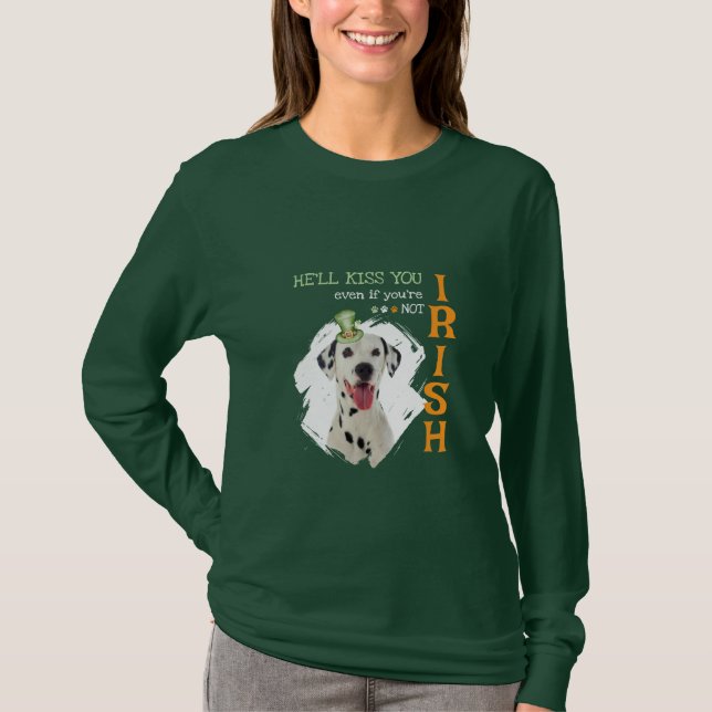 T-shirt Irish Kiss Dog (Devant)