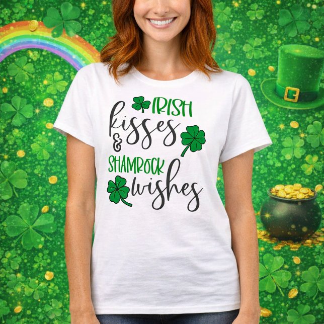 T-shirt Irish Kisses & Shamrock Wishes (Créateur téléchargé)