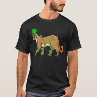 T-shirt Irish Leprechaun Cougar St. Patrick's Day