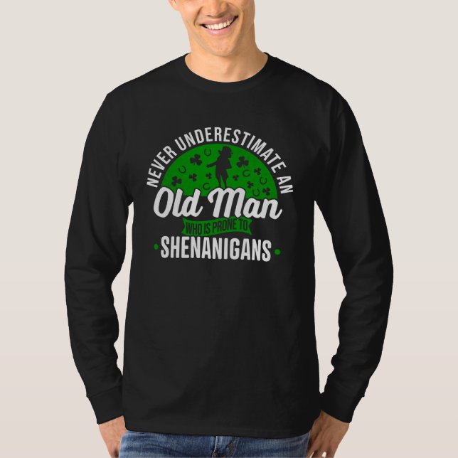 T-shirt Irish Leprechaun Shamrock St Patricks Day (Devant)