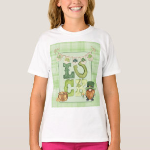 T-shirt Irish Luck St Patrick's Day Gnome Shamrock Green