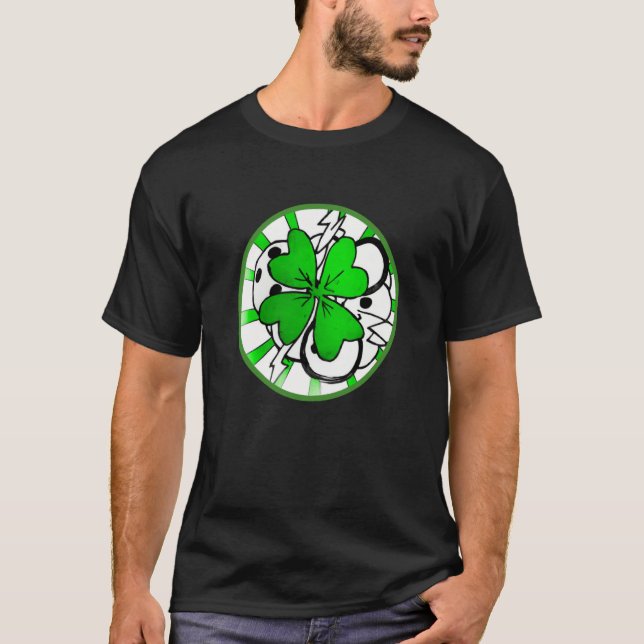 T-shirt Irish lucky shamrock St Patricks Day  2 (Devant)