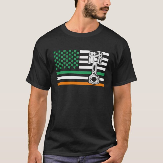 T-shirt Irish Mechanic  Machinist  St Patricku2019s Day (Devant)