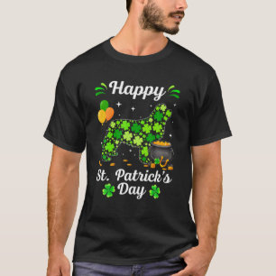 T-shirt Irish Newfoundland Dog Cute Shamrock St.Patrick's