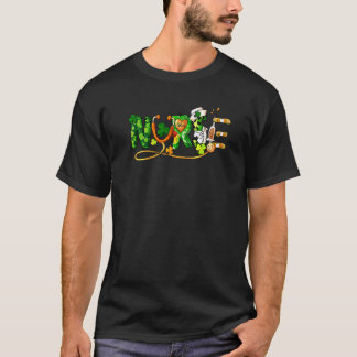 T-shirt Irish Nurse Stethoscope Scrub St Patricks Day Nurs