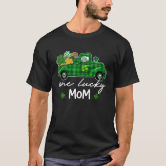 T-shirt Irish Plaid Truck Shamrocks St Patrick's Day One L