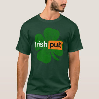 T-shirt Irish Pub Green Shamrock Irlande St. Patrick's Day