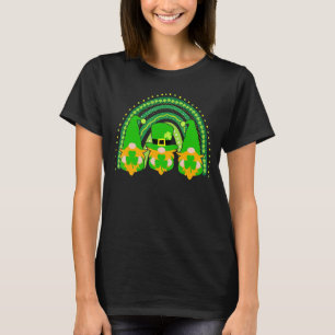 T-shirt Irish Rainbow Gnome Happy Jour de la Saint Patrick