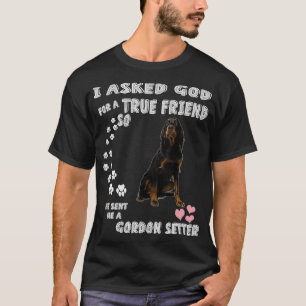 T-shirt Irish Setter Chig Mom Anglais Setter Dad print, Go