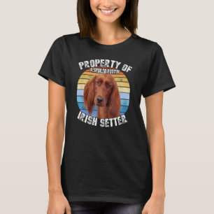 T-shirt Irish Setter Dog Propriété Rétro De