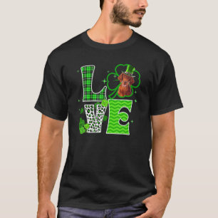 T-shirt Irish Setter Shamrock Lucky Clover Irish St Patric