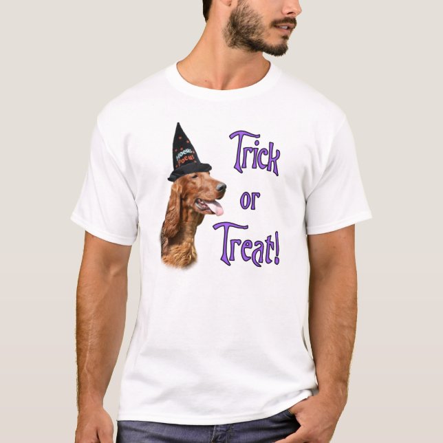 T-shirt Irish Setter Trick (Devant)