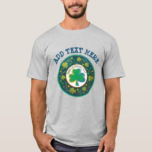 T-shirt Irish St Patrick Circle (Devant)