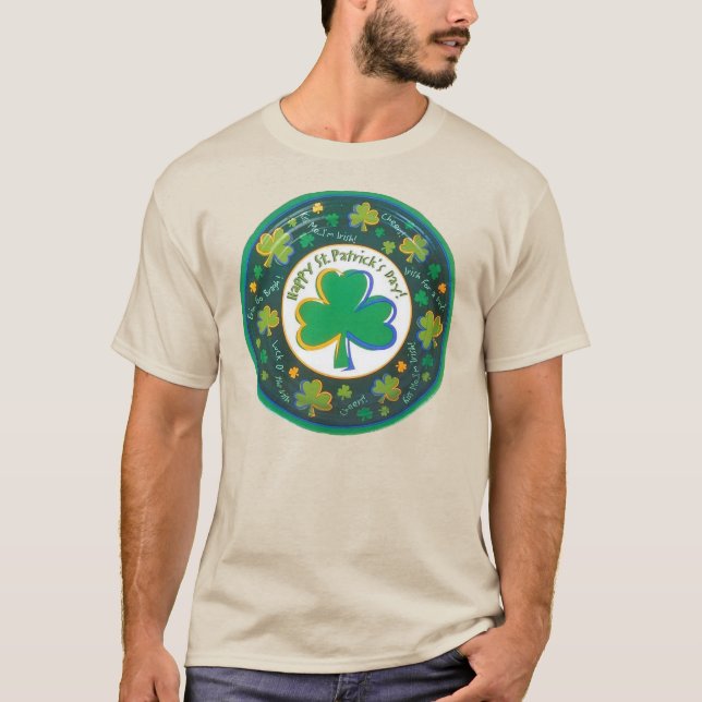 T-shirt Irish St Patrick Circle (Devant)