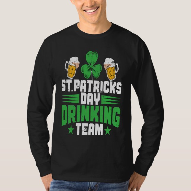 T-shirt Irish St Patrick's Day Drinking Team Shamrock C (Devant)