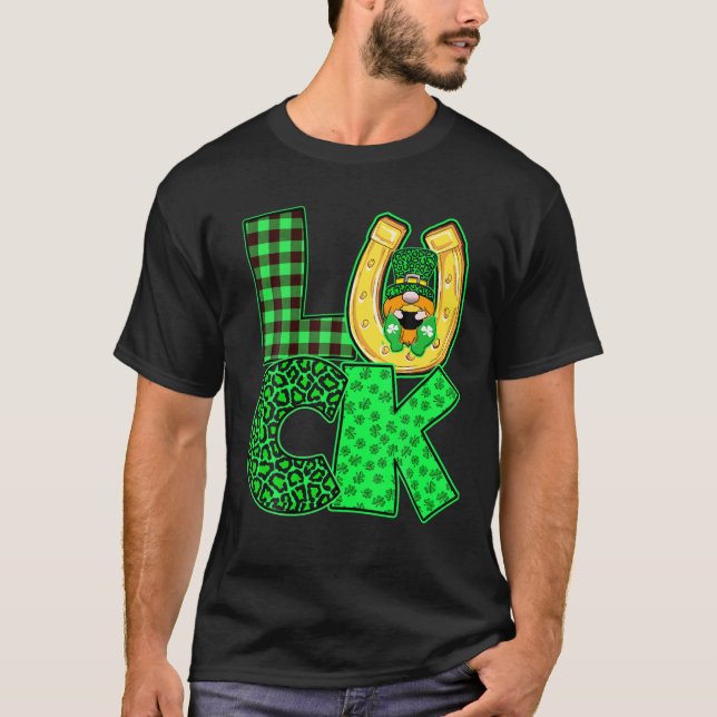 T-shirt Irish St. Patrick's Day Gnomes Leprechauns Luck Sh (Devant)
