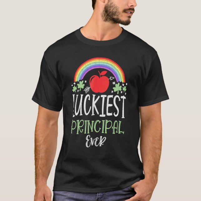 T-shirt Irish Teacher Lucky To Be A Principal St Patricks  (Devant)