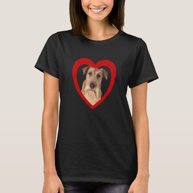 T-shirt Irish Terrier Dog Dog Heart  Irish Terrier  2 (Devant)