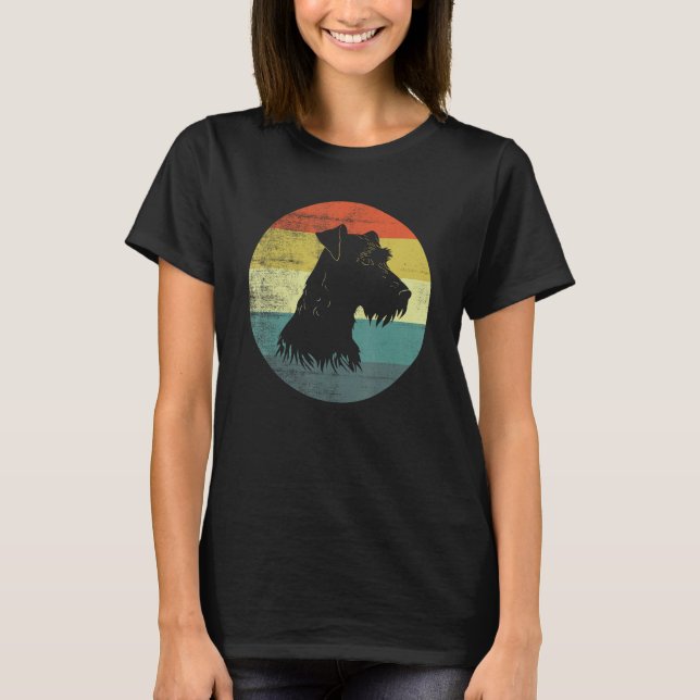 T-shirt Irish Terrier Dog Retro Style (Devant)