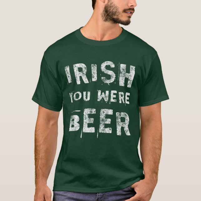 T-shirt Irish Tu Étais Bière (Devant)