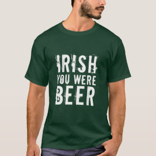 T-shirt Irish Tu Étais Bière