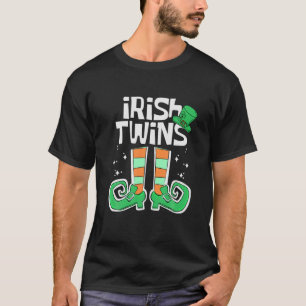 T-shirt Irish Twins Funny St Patrick's Day Leprechaun Iris