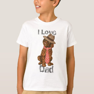 T-shirt Irish Water Spaniel Papa