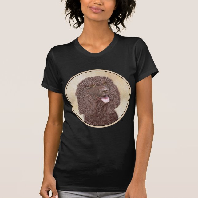 T-shirt Irish Water Spaniel Peinture - Original Dog Art (Devant)