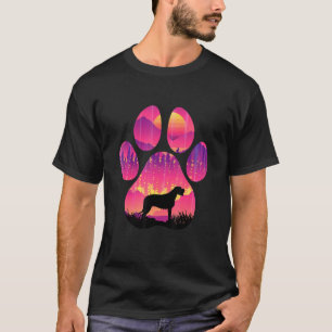 T-shirt Irish Wolfhound Paw Maman Papa Chien Femmes Hommes