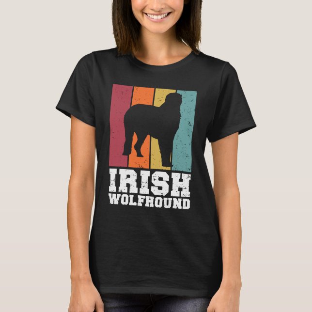 T-shirt Irish Wolfhound Vintage  2 (Devant)