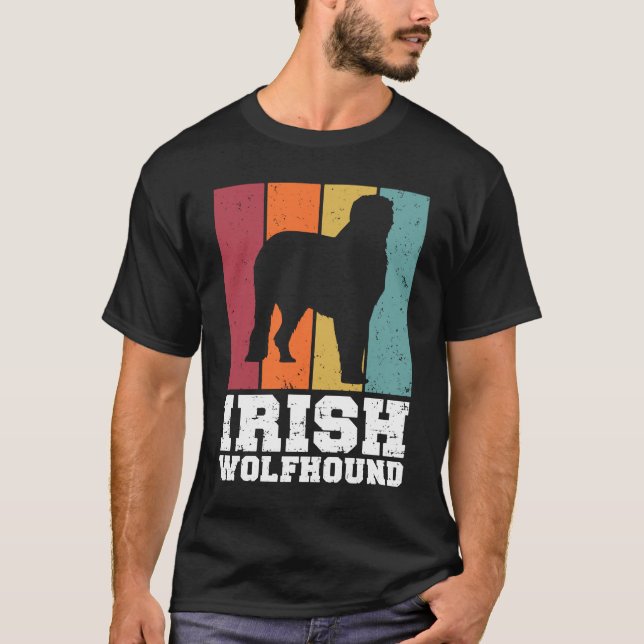 T-shirt Irish Wolfhound Vintage  2 (Devant)