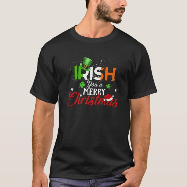 T-shirt Irish You A Joyeux Noël Drôle Irlande Xma (Devant)