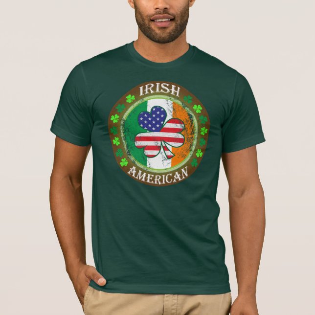 T-shirt Irlandais Américain (Devant)