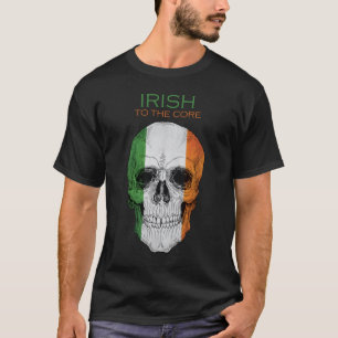 T-shirt Irlandais au coeur, drapeau irlandais