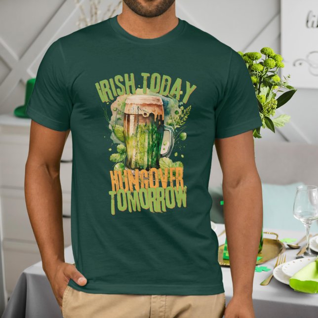T-shirt Irlandais Beer Clover Grunge Funny St Patrick Day  (Créateur téléchargé)