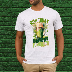 T-shirt Irlandais Beer Grunge Clover Fundy St Patrick Day 