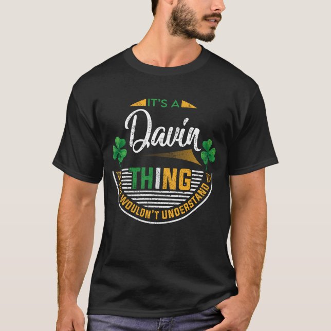T-shirt Irlandais - C'est une chose Davin (Devant)