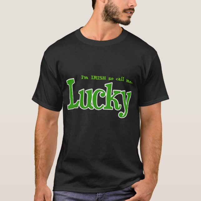 T-shirt irlandais chanceux (Devant)