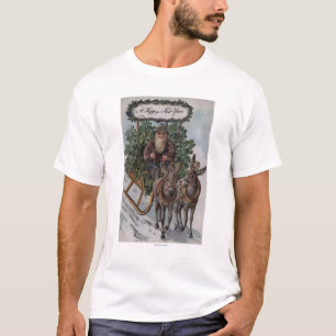 T-shirt Irlandais conduisant Sleigh des shamrocks