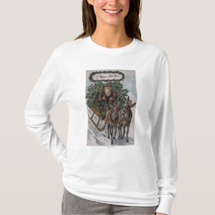 T-shirt Irlandais conduisant Sleigh des shamrocks
