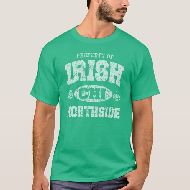 T-shirt Irlandais de Chicago Northside (Devant)